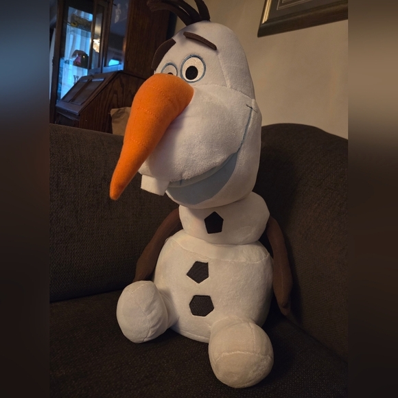None Other - Olaf LARGE Plush Toy with Orange Nose
